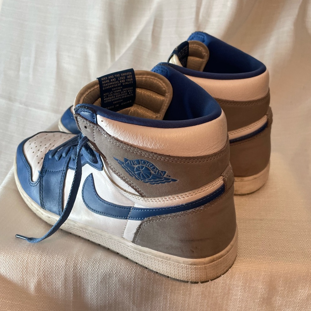 Nike Air Jordan size 14 blue and grey in good condition - Picture 3 of 4